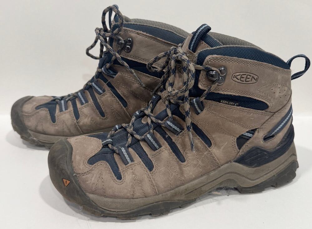 KEEN Gypsum Mid Hiking Boots Waterproof Backpacking Size 9